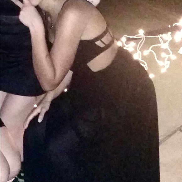 Black maxi dress with cutouts - Picture 5 of 5